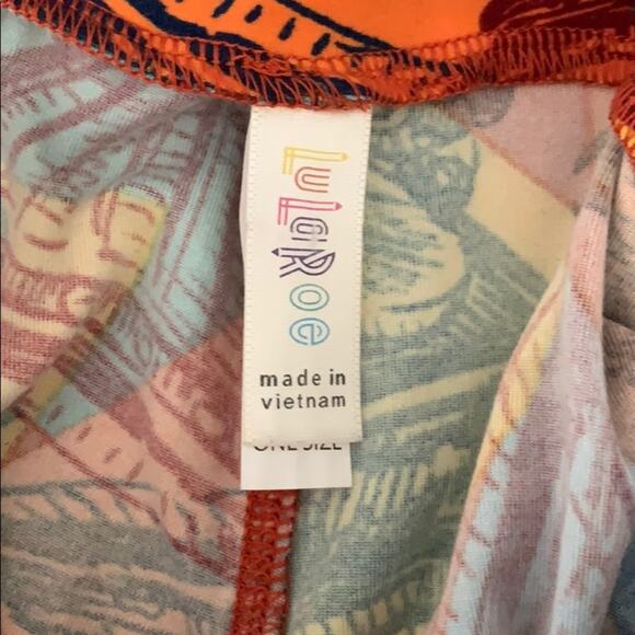 Lularoe Gramophone Leggings OS - Picture 3 of 6